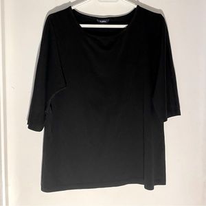 Reitman’s black jersey T-shirt top